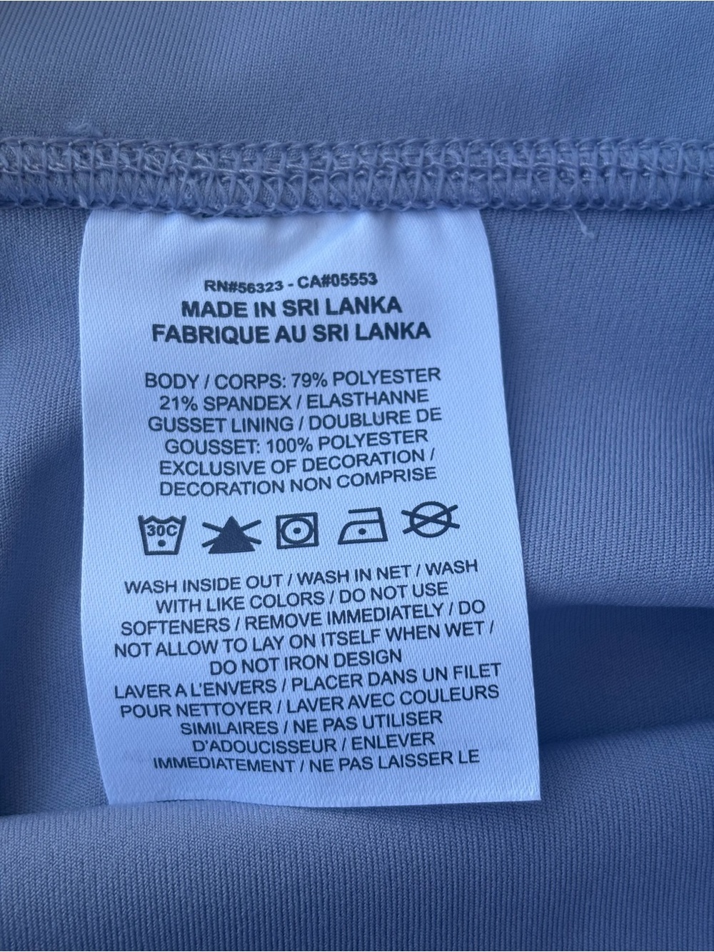 NWT Jordan Sport Dri-FIT High-Waisted Bike Shorts - Blue/Lavender Size M - Picture 4 of 6